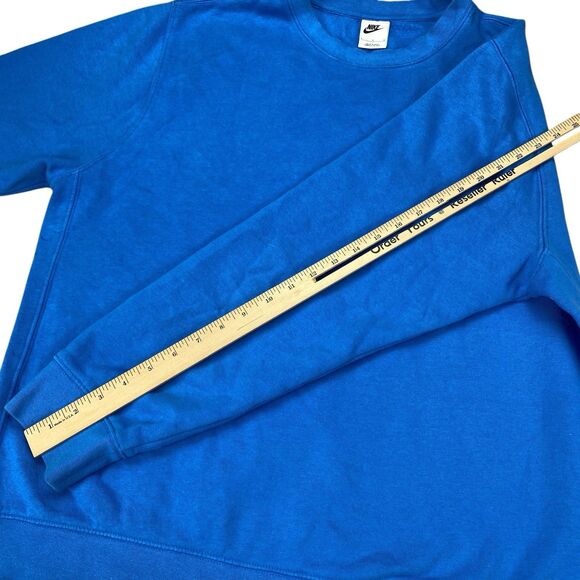 Nike Men's Crew Neck Sweatshirt Blue Orange Trance Size Large - Picture 8 of 16